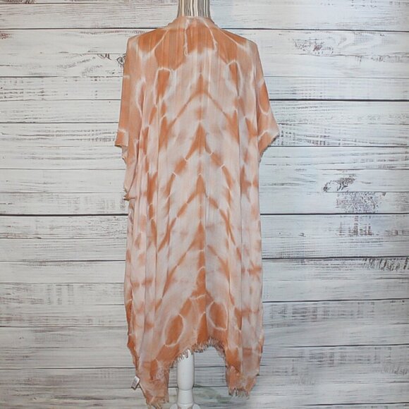 Woven Heart women longe open sided cape - Picture 4 of 7